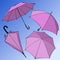 Pink umbrella set Indoor, Outdoor, top view