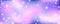 Pink unicorn sky with stars. Cute purple pastel background. Fantasy dreaming galaxy and magic wavy space with fairy