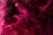 Pink universe abstract background, swirling galaxy smoke, alchemy dance of love and passion
