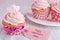 Pink Valentine cupcakes