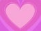 Pink Valentine heart. Symbol of love