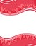 Pink Valentine Hearts Swoosh Border