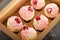 Pink vanilla and raspberry cupcakes