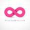 Pink Vector Infinity Symbol