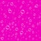 Pink vector realistic water bubbles pattern
