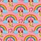 Pink vector seamless pattern background wallpaper illustration w