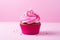 Pink Velvet Cupcakes tasty dessert background