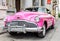 Pink Vintage Antique Car. Buick Super Convertible Sedan in Patras, Achaia, Greece