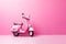Pink Vintage Vespa Scooter, pink life