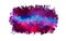 Pink and violet brush strokes blob. Vector version