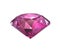 Pink violet diamond cut isolated