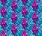 Pink and violet mosaic decorative seamless pattern.