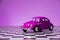Pink volkswagen beetle