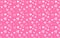 Pink wallpaper with white hearts