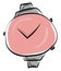 Pink watch vector illustration