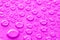 Pink water drops