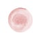 Pink watercolor circle isolated on white. Abstract round background. Red watercolour stains texture. Hand drawn purple
