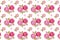 Pink watercolor roses composition, seamless pattern. Elegant hand-painted flowers.