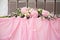 pink wedding bridal table decorations