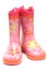 Pink wellington boots