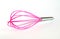 Pink Whisk cooking egg beater mixer whisker new clean with stainless handle