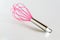 Pink Whisk cooking egg beater mixer whisker new clean with stainless handle