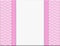 Pink and White Chevron Zigzag Frame with Ribbon Background