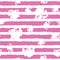 Pink and white floral textured stripes pattern