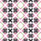 Pink white gray repeat kaleidoscopic pattern