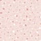 Pink and white hearts seamless pattern valentines texture