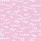 Pink and white lavender and leaves background seamless pattern