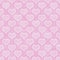 Pink and White Polka Dot Hearts Pattern Repeat Background