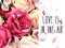 Pink white roses bouquet  coral   floral background copy space happy romantic  Valentine , women day  and birthday gre