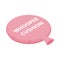 Pink whoopee cushion icon, isometric 3d style