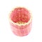 Pink wicker basket isolated