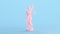 Pink Woman Lady Justice Scales Protection Balance Judicial System Blue Background