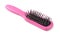 Pink wood hairbrush