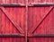 Pink wooden gate