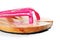 Pink wooden sandals