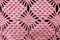 Pink woolen knitted shawl