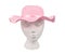 Pink Woven Straw Hat