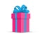 Pink wrapped present
