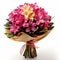 Pink And Yellow Azalea Bouquet: A Feminine Gift Wrapped In Paper