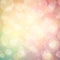 Pink yellow and blue green background with white bubbles or bokeh lights