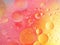 Pink and yellow bubbly background