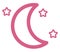 Pink young moon, icon
