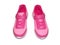 Pink youth sneakers Isolated on a white background