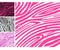 Pink zebra skin animal print pattern