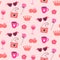 Pinkcore glamour seamless pattern. Pinkcore glamour seamless pattern.