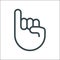 Pinky promise icon finger vector trustworthy swear cooperation friendship. Pinky promise emoji